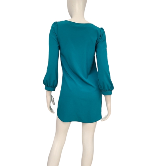 Love Culture Teal Green Shift Dress size Small - Picture 7 of 8